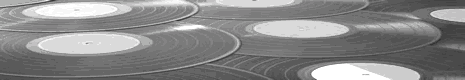 Round flat records banner